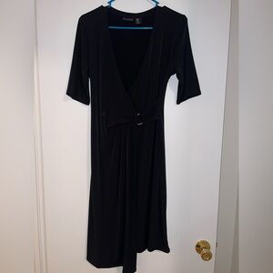 Tahari Black Midi Dress